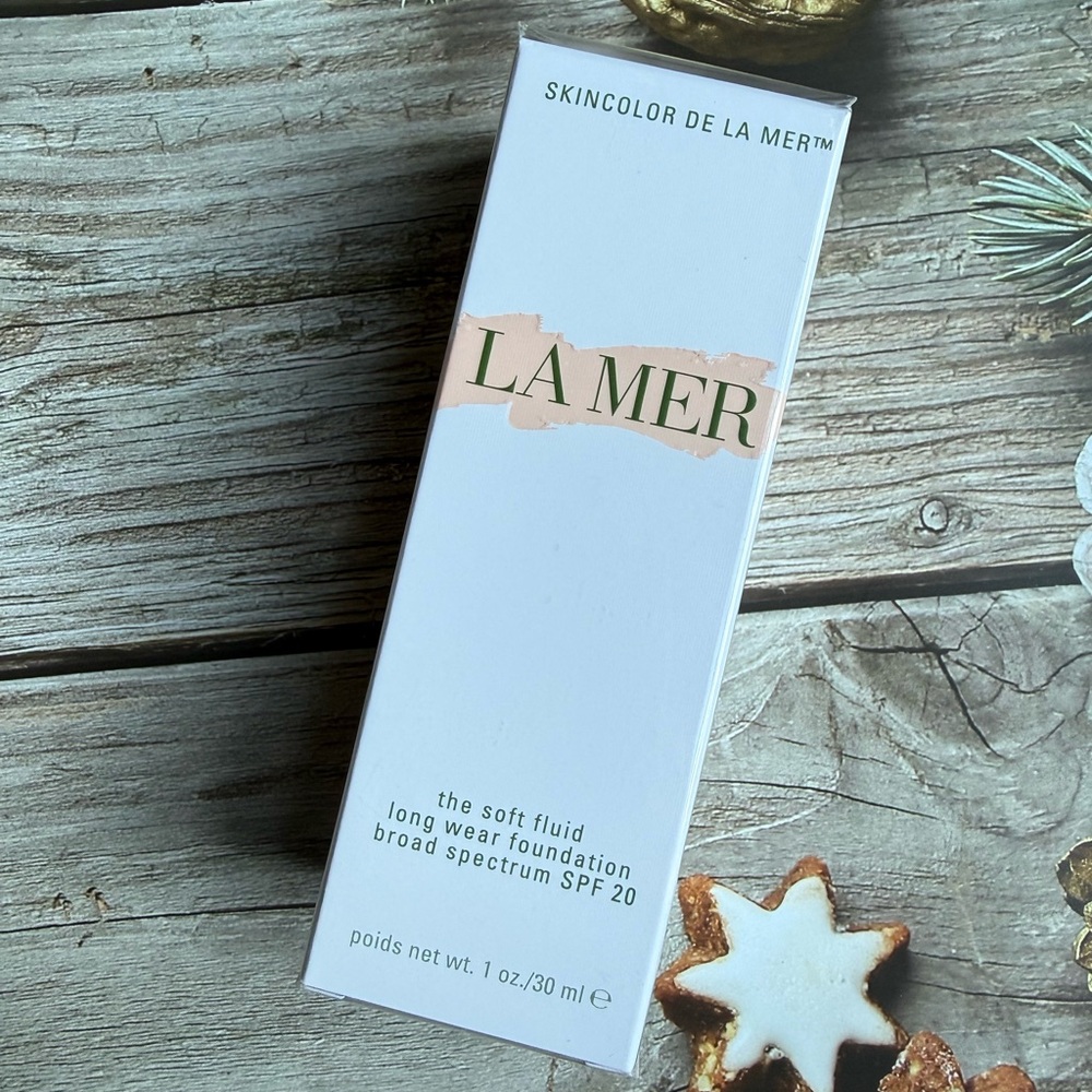 130 Warm Ivory, LA MER The Soft Fluid Long Wear Foundation SPF20, 1oz/30ml NIB - Picture 5 of 5